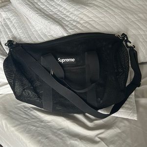 supreme mesh duffel bag
